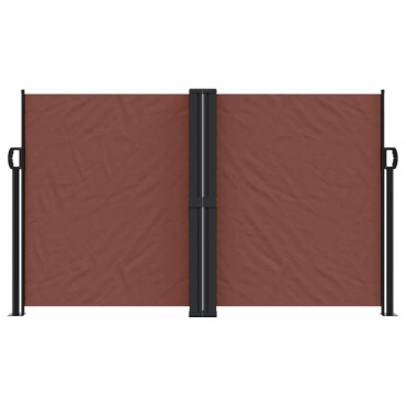 vidaXL Διαχωριστικό Βεράντας Συρόμενο Καφέ 140 x 1200 εκ.
