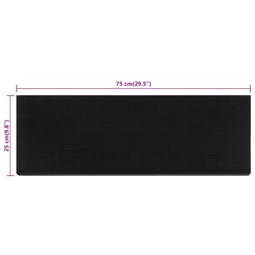 vidaXL Πατάκια Σκάλας 10 τεμ. 25 x 75 εκ. από Καουτσούκ
