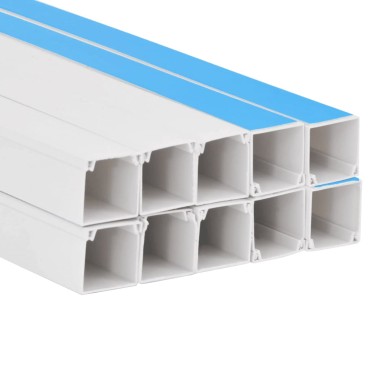 vidaXL Κανάλι Καλωδίων Αυτοκόλλητο 40 x 25 χιλ. 10 μ. από PVC