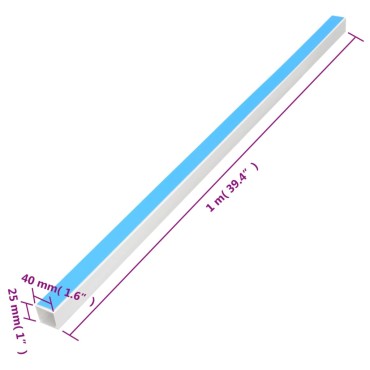 vidaXL Κανάλι Καλωδίων Αυτοκόλλητο 40 x 25 χιλ. 10 μ. από PVC