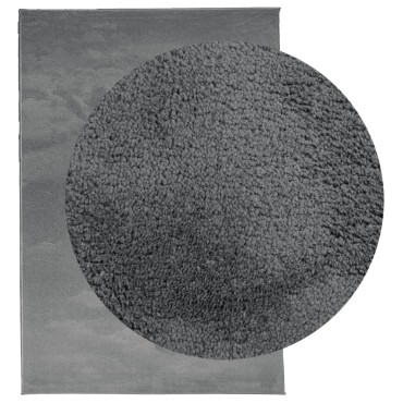 vidaXL Χαλί OVIEDO με Κοντό Πέλος Ανθρακί 140x200cm