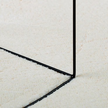 vidaXL Χαλί OVIEDO με Κοντό Πέλος Κρεμ 120x170cm