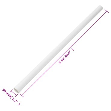 vidaXL Κανάλι Καλωδίων Ø30 χιλ. 10 μ. από PVC