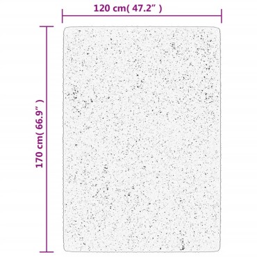 vidaXL Χαλί OVIEDO με Κοντό Πέλος Μπεζ 120 x 170 εκ.