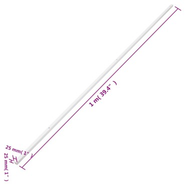 vidaXL Κανάλι Καλωδίων 25 x 25 χιλ. 10 μ. από PVC