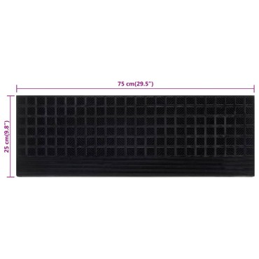 vidaXL Πατάκια Σκάλας 5 τεμ. 25 x 75 εκ. από Καουτσούκ