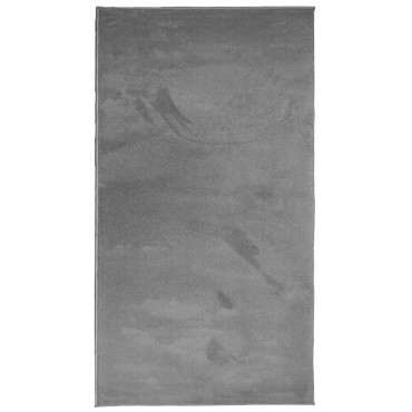 vidaXL Χαλί OVIEDO με Κοντό Πέλος Ανθρακί 80x150cm
