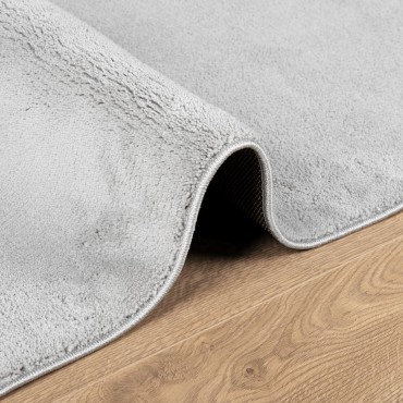 vidaXL Χαλί OVIEDO με Κοντό Πέλος Γκρι 80x200cm