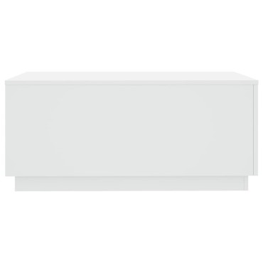vidaXL Τραπεζάκι Σαλονιού με LED Λευκό 90x50x40cm 1 τεμ.