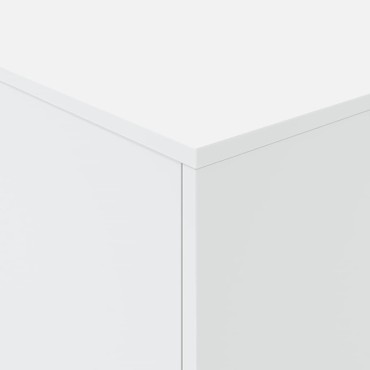 vidaXL Τραπεζάκι Σαλονιού με LED Λευκό 90x50x40cm 1 τεμ.
