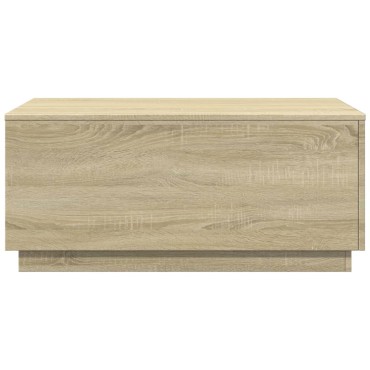 vidaXL Τραπεζάκι Σαλονιού με LED Sonoma Δρυς 90x50x40cm 1 τεμ.