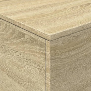 vidaXL Τραπεζάκι Σαλονιού με LED Sonoma Δρυς 90x50x40cm 1 τεμ.