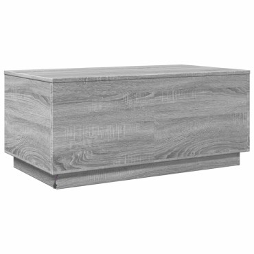 vidaXL Τραπεζάκι Σαλονιού με LED Γκρι Sonoma 90x50x40cm 1 τεμ.