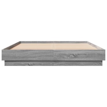 vidaXL Πλαίσιο Κρεβατιού Γκρι Sonoma 120x200 εκ. Επεξεργασμένο Ξύλο
