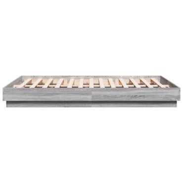 vidaXL Πλαίσιο Κρεβατιού Γκρι Sonoma 120x200 εκ. Επεξεργασμένο Ξύλο