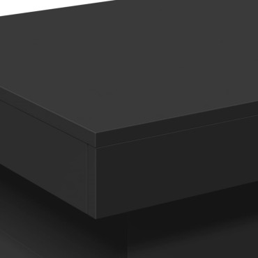 vidaXL Τραπεζάκι Σαλονιού με LED Μαύρο 50x50x40cm 1 τεμ.