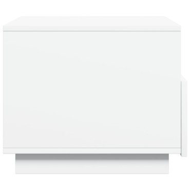 vidaXL Τραπεζάκι Σαλονιού με Φώτα LED Λευκό 50x49x40cm 1 τεμ.
