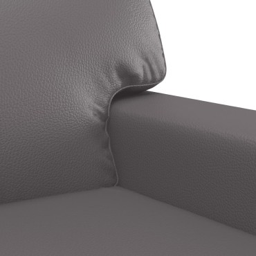 vidaXL Πολυθρόνα Γκρι Συνθετικό δέρμα 94x77x80cm 1 τεμ. Γωνιακός