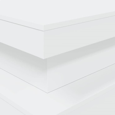vidaXL Τραπεζάκι Σαλονιού με LED Λευκό 90x50x40cm 1 τεμ.