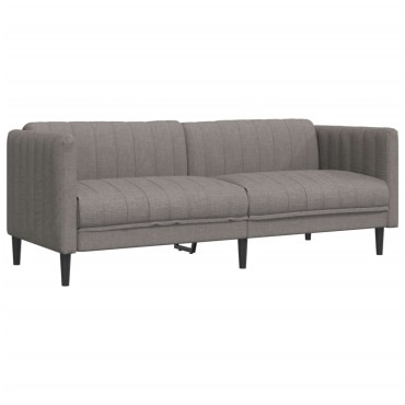 vidaXL Καναπές Τριθέσιος Taupe Υφασμάτινος 193x76,5x74,5cm 1 τεμ.