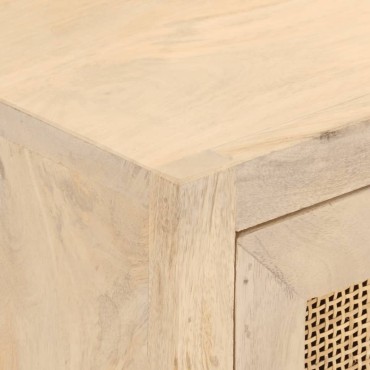 vidaXL Συρταριέρα 55x30x76cm από Μασίφ Ξύλο Μάνγκο & Σίδηρο 1 τεμ.