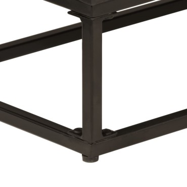 vidaXL Ντουλάπι Μαύρο 55x30x76cm από Μασίφ Ξύλο Μάνγκο και Σίδηρο 1 τεμ.