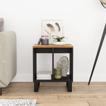 vidaXL Βοηθητικό Τραπέζι 40x31x46cm Μασίφ Ανακυκλ. & Επεξ. Ξύλο 1 τεμ.