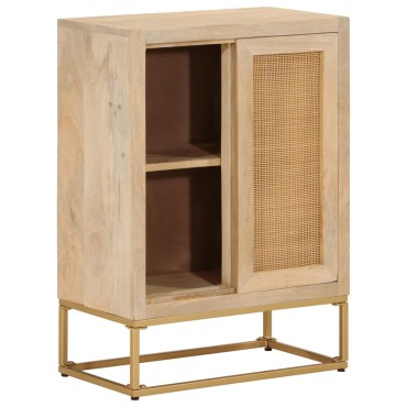 vidaXL Ντουλάπι 55x30x76cm από Μασίφ Ξύλο Μάνγκο και Σίδηρο 1 τεμ.