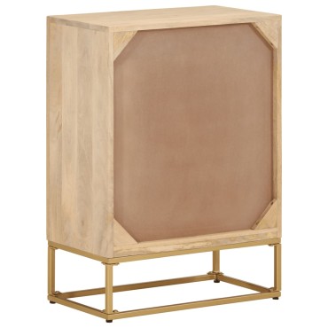 vidaXL Ντουλάπι 55x30x76cm από Μασίφ Ξύλο Μάνγκο και Σίδηρο 1 τεμ.