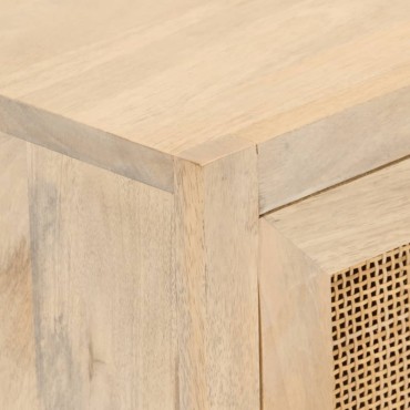 vidaXL Ντουλάπι 55x30x76cm από Μασίφ Ξύλο Μάνγκο και Σίδηρο 1 τεμ.