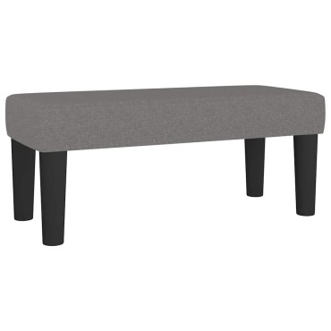 vidaXL Κρεβάτι Boxspring με Στρώμα Σκούρο Γκρι 120x190 εκ Υφασμάτινο