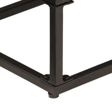 vidaXL Ντουλάπι Μαύρο 55x30x76cm από Μασίφ Ξύλο Μάνγκο και Σίδηρο 1 τεμ.