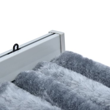 vidaXL Σήτα Πόρτας Ασημί 100x230 εκ. από Σενίλ