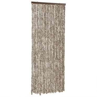 vidaXL Σήτα Εντόμων Taupe / Λευκό 100 x 230 εκ. από Σενίλ