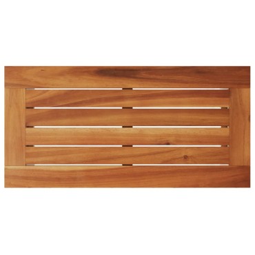 vidaXL Τραπέζι Κήπου με Ξύλινη Επιφάνεια Μπεζ 58x27,5x55cm Συνθ Ρατάν 1 τεμ.