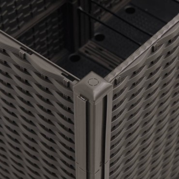 vidaXL Ζαρντινιέρα Κήπου Καφέ 160x160x53 εκ. Πολυπροπυλένιο