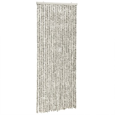 vidaXL Σήτα Εντόμων Ανοιχτό Γκρι / Σκούρο Γκρι 56 x 200 εκ. από Σενίλ