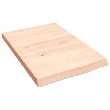 vidaXL Ράφι Τοίχου 40x60x(2-4)cm από Ακατέργαστο Μασίφ Ξύλο Δρυός 1 τεμ.