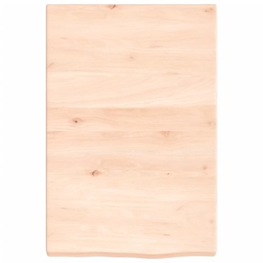 vidaXL Ράφι Τοίχου 40x60x(2-4)cm από Ακατέργαστο Μασίφ Ξύλο Δρυός 1 τεμ.