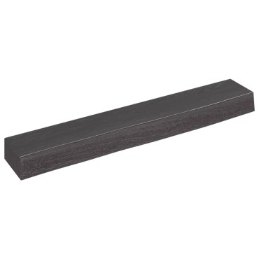 vidaXL Ράφι Τοίχου Σκούρο Καφέ 60x10x6cm Επεξεργ. Μασίφ Ξύλο Δρυός 1 τεμ.