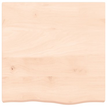 vidaXL Ράφι Τοίχου 60x60x(2-6)cm από Ακατέργαστο Μασίφ Ξύλο Δρυός 1 τεμ.