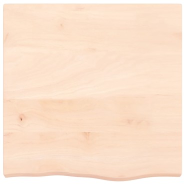 vidaXL Ράφι Τοίχου 60x60x(2-6)cm από Ακατέργαστο Μασίφ Ξύλο Δρυός 1 τεμ.