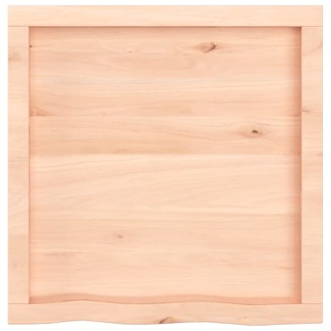 vidaXL Ράφι Τοίχου 60x60x(2-6)cm από Ακατέργαστο Μασίφ Ξύλο Δρυός 1 τεμ.