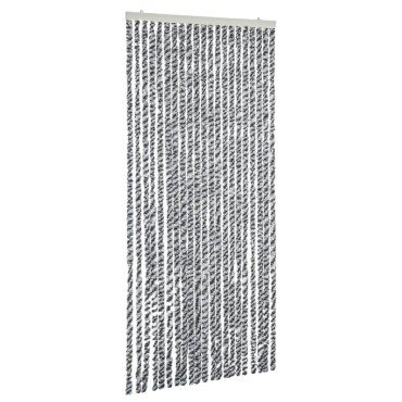 vidaXL Σήτα Εντόμων Γκρι/Μαύρη/Λευκή 56x200 εκ. από Σενίλ