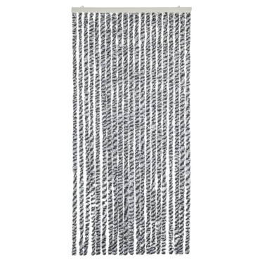 vidaXL Σήτα Εντόμων Γκρι/Μαύρη/Λευκή 56x200 εκ. από Σενίλ