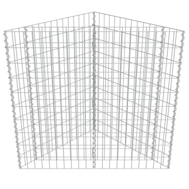 vidaXL Συρματοκιβώτιο-Γλάστρα Υπερυψωμένη 75x75x50 εκ. Γαλβ. Χάλυβας
