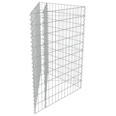 vidaXL Συρματοκιβώτιο-Γλάστρα Υπερυψωμένη 75x75x50 εκ. Γαλβ. Χάλυβας