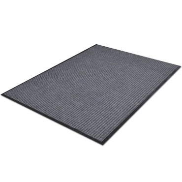 vidaXL Χαλάκια Πόρτας 4 Τεμ. Γκρι 90x60 εκ. από PVC