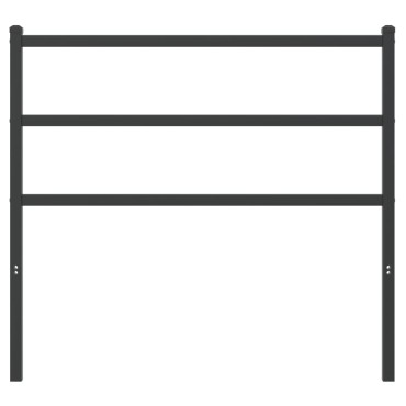 vidaXL Κεφαλάρι Μαύρο Μεταλλικό 105x3x90cm 1 τεμ.