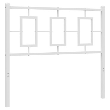 vidaXL Κεφαλάρι Λευκό Μεταλλικό 105x3x91cm 1 τεμ.